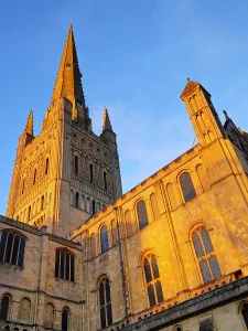 Photogenic Prints: The spire, Norwich Cathedral, evening