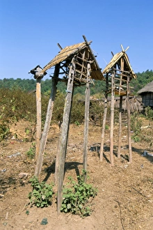 Tribal Culture Prints: Spirit houses