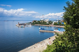 Boulevard Prints: Sportivnaya Gavan boulevard, Vladivostok, Russia, Eurasia