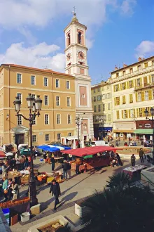 Provence Prints: Square in the Old Town, Nice, Alpes Maritime, France