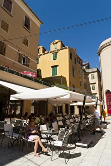 Images Dated 17th August 2010: Square, Sibenik, Dalmatia region, Croatia, Europe