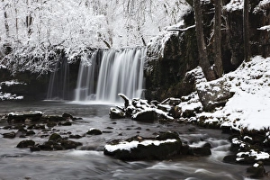 Brecon Beacons Prints: Sqwd dSnow, Sgwd Ddwli Waterfall, Brecon Beacons, Wales, United Kingdom, Europe