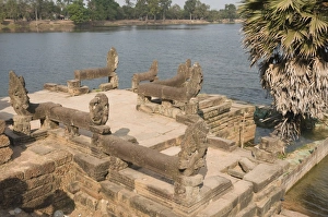 Khmer Prints: Srah Srang, a man-made lake, Angkor Thom, Angkor, UNESCO World Heritage Site