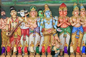 Chinatown Prints: Sri Maha Mariamman Hindu Temple, Chinatown, Kuala Lumpur, Malaysia, Southeast Asia, Asia