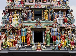 Sri Mariamman Hindu Temple, Singapore, Southeast Asia, Asia