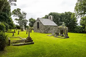 Gravestone Prints: St. Adamnans Church, Isle of Man, crown dependency of the United Kingdom, Europe