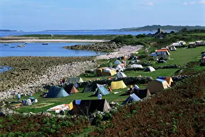 Encamping Prints: St. Agnes, Isles of Scilly, United Kingdom, Europe