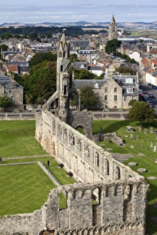 St. Andrews Cathedral from St. Rules Tower, St. Andrews, Fife, Scotland, United Kingdom, Europe