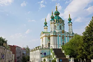 Images Dated 21st August 2008: St. Andrews Church, Kiev, Ukraine, Europe