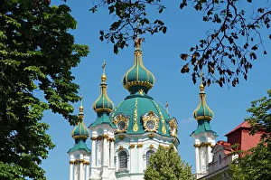 Images Dated 28th June 2008: St, Andrews Church, Kiev, Ukraine, Europe