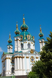 Images Dated 28th June 2008: St, Andrews Church, Kiev, Ukraine, Europe