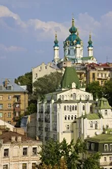 Images Dated 21st August 2008: St. Andrews Orthodox Church, Podil, Kiev, Ukraine, Europe