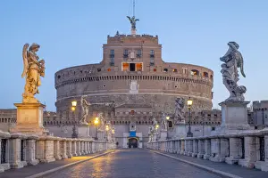Street Light Prints: St. Angelo Bridge (Ponte Sant Angelo) and Castel Sant Angelo