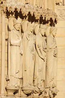 Images Dated 12th May 2008: St. Annes gate sculptures of King and Queen of Sheba, Solomon and St