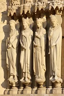 St. Annes gate sculptures of St. Paul, King David, Bethsabee and a king