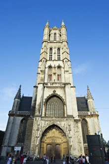 Ghent Prints: St. Baafskathedraal (St. Baafs Cathedral), Ghent, Flanders, Belgium, Europe
