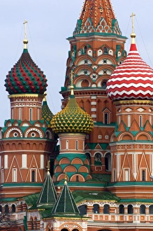 Images Dated 11th February 2008: St. Basils Cathedral, Red Square, UNESCO World Heritage Site, Moscow, Russia, Europe