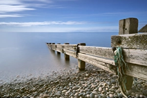 Pebble Prints: St. Bees beach, Copeland District, Cumbria, England, United Kingdom, Europe