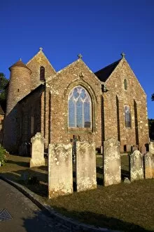 Jersey Collection: St. Brelades Church and Fishermans Chapel, St. Brelades Bay, Jersey, Channel Islands, Europe