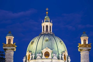 Karlskirche Prints: St. Charles Church (Karlskirche), Vienna, Austria, Europe