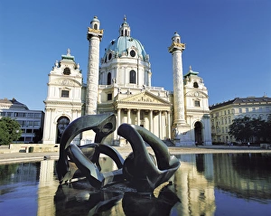 Images Dated 7th December 2007: St Charles Church, Vienna, Austria