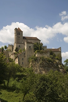 Hill Villages Prints: St. Cirq-Lapopie, Lot, France, Europe