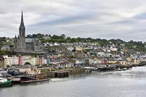 Cork Prints: St. Colman's Cathedral overlooking the Waterfront at Cobh