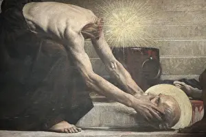 Denis Prints: St. Denis painting at Pantheon, Paris, France, Europe