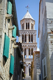 Shutter Prints: St. Domnius Cathedral Bell Tower, Stari Grad (Old Town), Split, Dalmatia, Croatia, Europe