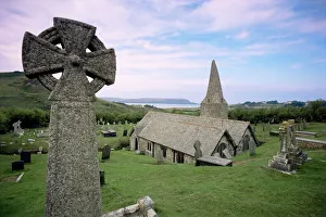 Cemetery Prints: St. Enodoc, 14th century church near Trebetherick