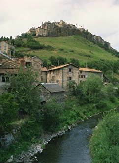 Auvergne Prints: St. Flour, Cantal, Auvergne, France, Europe