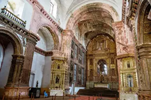 Basilica Prints: St. Francis of Assisi church, UNESCO World Heritage Site, Old Goa, Goa, India, Asia