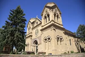 Images Dated 11th August 2009: St. Francis Cathedral, Santa Fe, New Mexico, United States of America, North America
