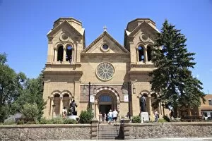 Images Dated 11th August 2009: St. Francis Cathedral, Santa Fe, New Mexico, United States of America, North America
