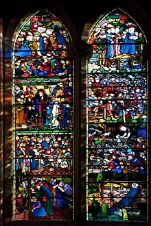Images Dated 8th October 2009: St. Frideswide stained glass window by Edward Burne-Jones dating from 1858