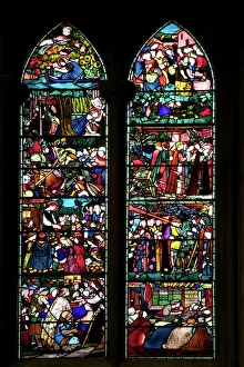 Colourful Prints: Detail of the St. Frideswide Window by Edward Burne-Jones, Christ Church Cathedral