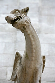 Images Dated 10th February 2000: St. Gatien Cathedral gargoyle, Tours, Indre-et-Loire, France, Europe