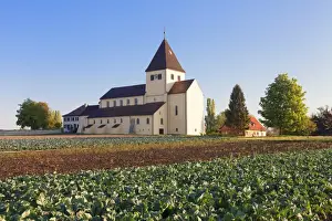 Cultivated Prints: St. Georg church, Oberzell, UNESCO World Heritage Site, Reichenau Island, Lake Constance