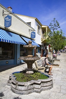 Images Dated 28th March 2007: St. George Street, Spanish Quarter, St. Augustine, Florida, United States of America