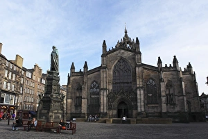 St. Giles Cathedral, the High Kirk of Scotland, on the Royal Mile in Edinburgh