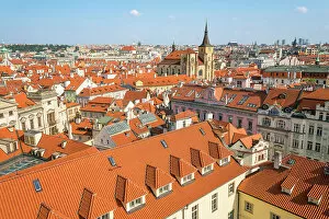 What's New: St. Giles' Church (sv. Jilji) and red roofs of building in Old Town, UNESCO World Heritage Site