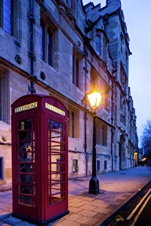 Street Light Prints: St. Giles Street, Oxford, Oxfordshire, England, United Kingdom, Europe