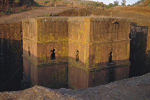 St. Giorgis (St. George s) rock cut church, Lalibela, Ethiopia, Africa