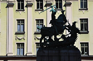 Sword Prints: St. Goran kills the dragon, Stockholm, Sweden, Scandinavia, Europe