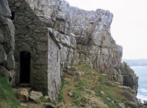 Chapel Prints: St. Govans Celtic chapel dating from the 11th century