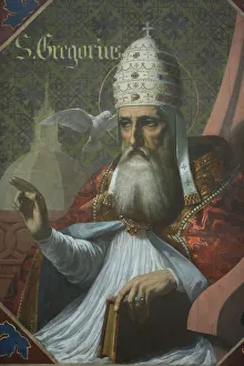 Renaissance Prints: St. Gregory, St. Germain l Auxerrois church, Paris, France, Europe