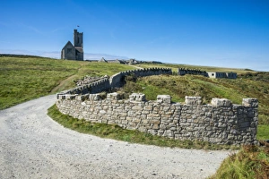 Engilsh Culture Prints: St. Helenas Church, Island of Lundy, Bristol Channel, Devon, England, United Kingdom