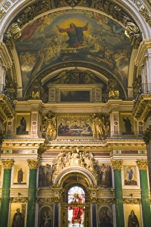 Images Dated 6th June 2009: St. Isaacs catherdal interior, St. Petersburg, Russia, Europe