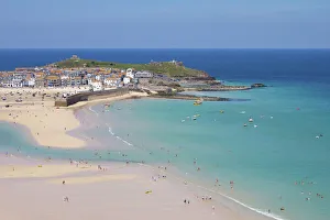 Busy Prints: St. Ives, Cornwall, England, United Kingdom, Europe