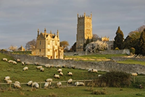 Ovis Aries Prints: St. James Church and Banqueting House of Campden House, Chipping Campden, Cotswolds
